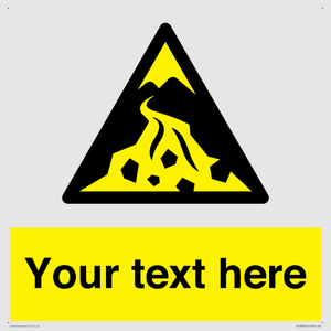 Custom Warning: Debris flow zone